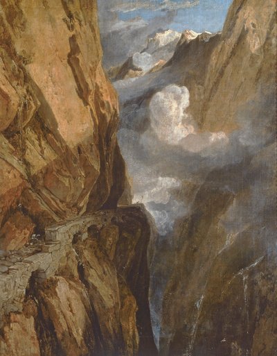 A Saint Gotthard-hágó, Svájc, 1803-04 alkotó: Joseph Mallord William Turner