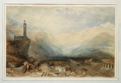 A Splugen-hágó, 1842-43 körül alkotó: Joseph Mallord William Turner