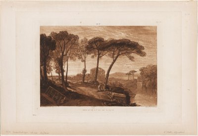 Minerva Medica temploma, 23. lemez a Liber Studiorumtól alkotó: Joseph Mallord William Turner