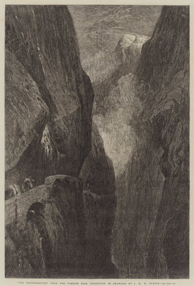 A Teufelsbrucke alkotó: Joseph Mallord William Turner