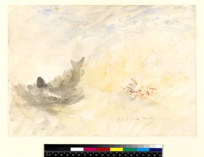 A bálnavadász, 1845 (wc ceruzával papíron) alkotó: Joseph Mallord William Turner