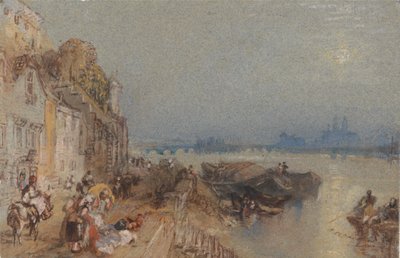 Tours, hátrafelé tekintve alkotó: Joseph Mallord William Turner