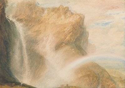 Felső Reichenbach-vízesés: szivárvány alkotó: Joseph Mallord William Turner