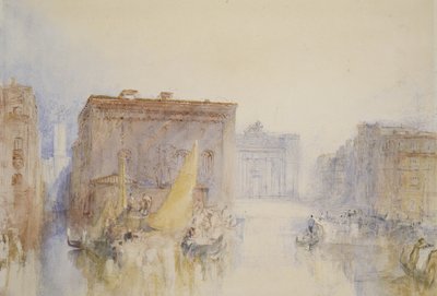 Velence: Accademia, 1840 (wc tollal és tintával papíron) alkotó: Joseph Mallord William Turner