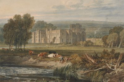 Hampton Court, Herefordshire látképe délkeletről alkotó: Joseph Mallord William Turner