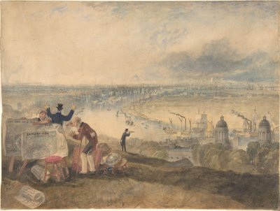 London látképe Greenwichből alkotó: Joseph Mallord William Turner