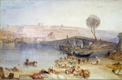 Kilátás a helyszínre és Saint Germain en Laye kastélyára. Joseph Mallord William Turner (1775-1851) festménye alkotó: Joseph Mallord William Turner