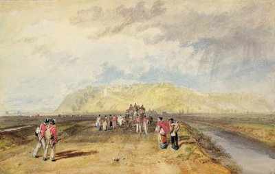 Winchelsea, Sussex, a Rye Road felől (akvarell és testfesték, papír) alkotó: Joseph Mallord William Turner