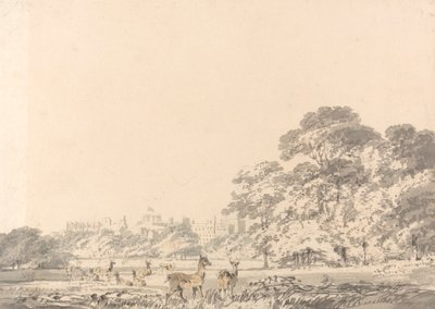 Windsori kastély és park szarvasokkal alkotó: Joseph Mallord William Turner