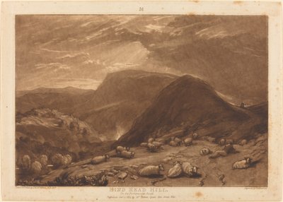Hind Head Hill alkotó: Joseph Mallord William Turner and Robert Dunkarton