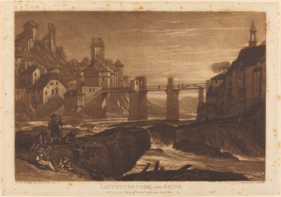 Lauffenbourgh a Rajnánál alkotó: Joseph Mallord William Turner and Thomas Hodgetts