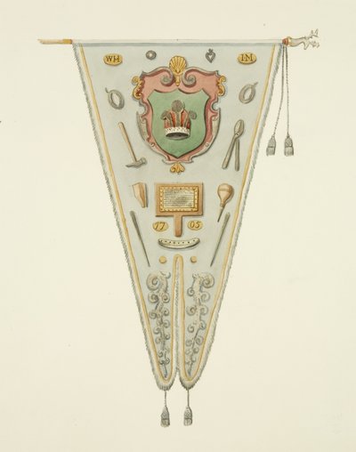 A Bristoli Dróthúzó Társaság zászlaja alkotó: Joseph Manning