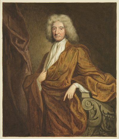 Portré Edward Colston Tanácsházában (ceruza és akvarell papíron) alkotó: Joseph Manning