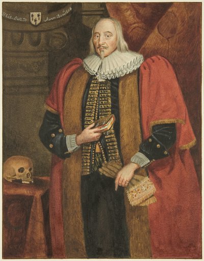 Henry Gibbs, Bristol polgármesterének portréja a tanácsházban (akvarell papíron) alkotó: Joseph Manning