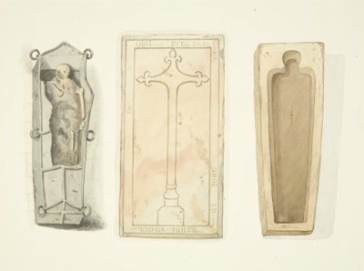 A pokol megrázó sírja a bristoli katedrálisban (sírfedél és két sír) alkotó: Joseph Manning