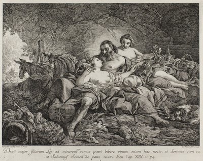 Lót és lányai, 1748 alkotó: Joseph Marie Vien