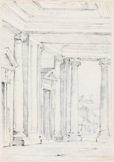 A Palazzo Nuovo portikusa, a Campidoglio-n alkotó: Joseph Marie Vien