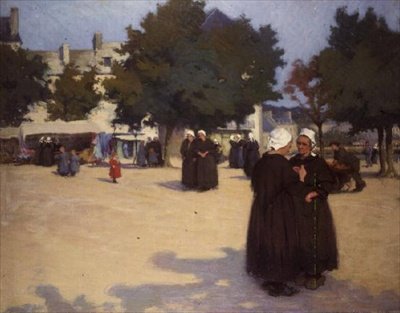 A Village Square, Bretagne alkotó: Joseph Milner Kite