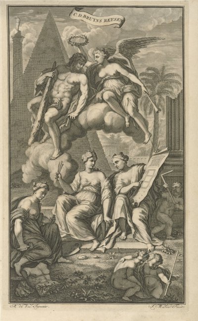 Herkulest Victoria koronázta meg Címlap: Cornelis de Bruyn, Cornelis de Bruyn utazásai Kis-Ázsia leghíresebb részein keresztül, 1698 alkotó: Joseph Mulder