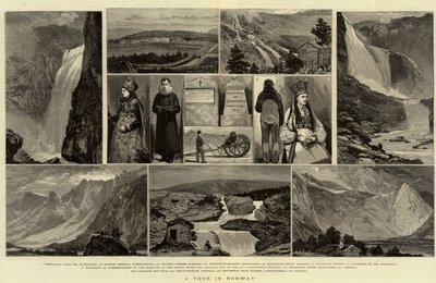 Túra Norvégiában alkotó: Joseph Nash