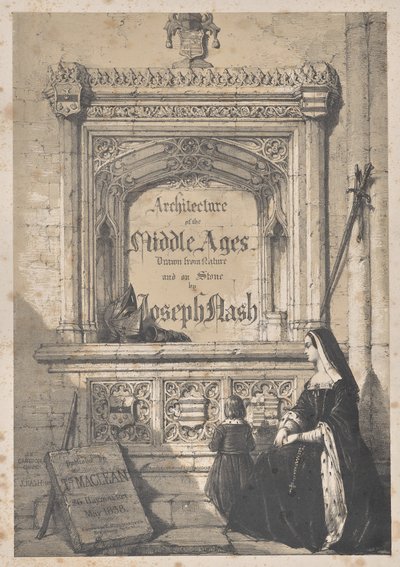 A középkor építészete: Címlap - Croydon templomban alkotó: Joseph Nash