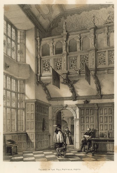 Galéria a Hallban, Hatfield, Herts alkotó: Joseph Nash