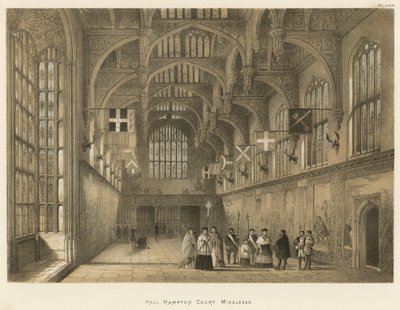 Hall, Hampton Court, Middlesex alkotó: Joseph Nash