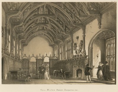 Hall, Milton Abbey, Dorsetshire alkotó: Joseph Nash
