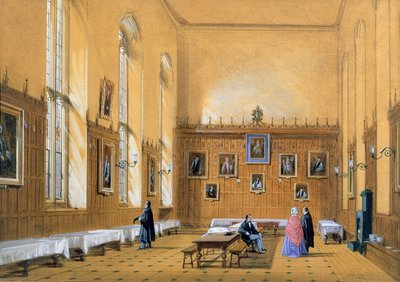New College Hall, 1858 alkotó: Joseph Nash