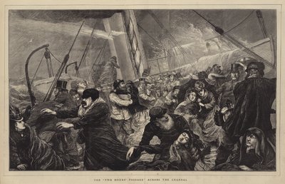 A kétórás átkelés a La Manche-csatornán alkotó: Joseph Nash