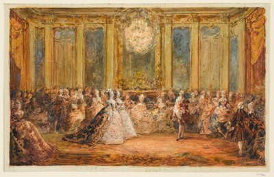 Fogadás a versailles-i tükörteremben alkotó: Joseph Navlet