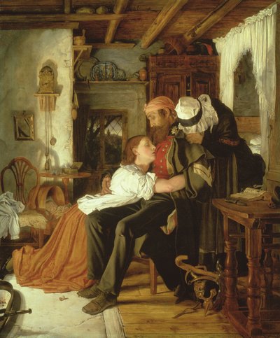Otthon, 1856 körül alkotó: Joseph Noel Paton