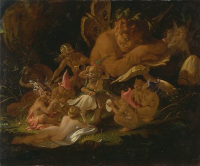 Puck és a tündérek, a "Szentivánéji álomból" alkotó: Joseph Noel Paton