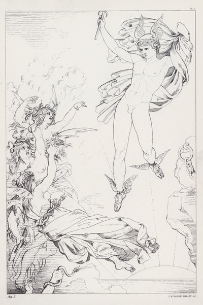 Shelleys Prometheus Kötetlen, I. felvonás alkotó: Joseph Noel after Paton