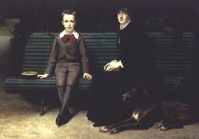 Mme Memssiere és fia alkotó: Joseph-Paul Mesle