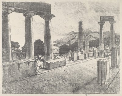 Aegina, A Fekete-erdő, 1913. alkotó: Joseph Pennell