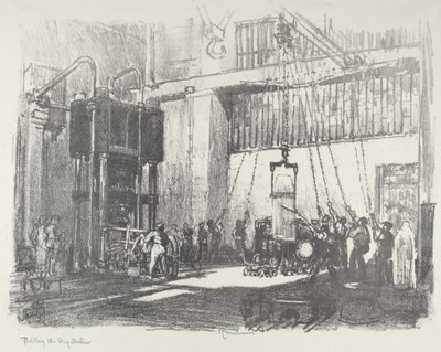 A nagy kagyló palackozása, 1916. alkotó: Joseph Pennell
