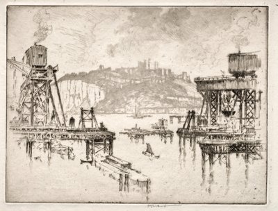 Doveri móló építése alkotó: Joseph Pennell