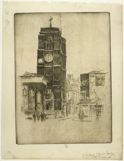Chelsea templomtorony alkotó: Joseph Pennell