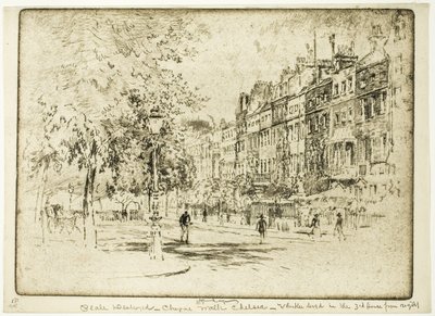 Cheyne Walk, Chelsea alkotó: Joseph Pennell