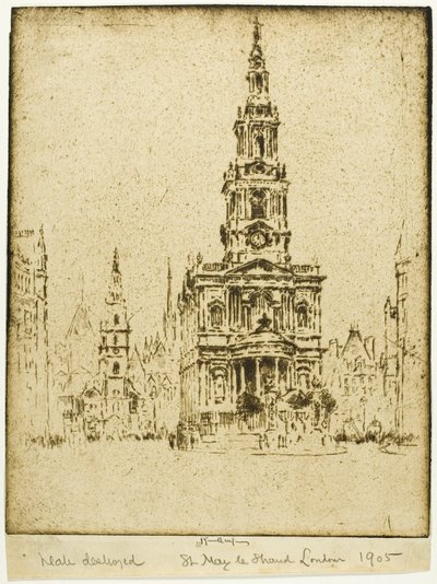 Saint Mary-le-Strand templom alkotó: Joseph Pennell