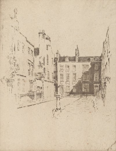 Cowley Street, Westminster, 1906. alkotó: Joseph Pennell