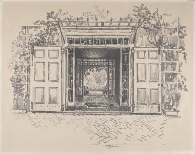 Doorway, Wyck, 1912. alkotó: Joseph Pennell