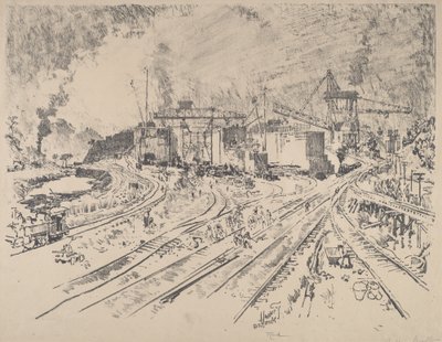 Kora reggel, Miraflores, 1912. alkotó: Joseph Pennell