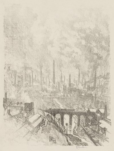 Angol háborús munka: Munitions City, 1. sz alkotó: Joseph Pennell