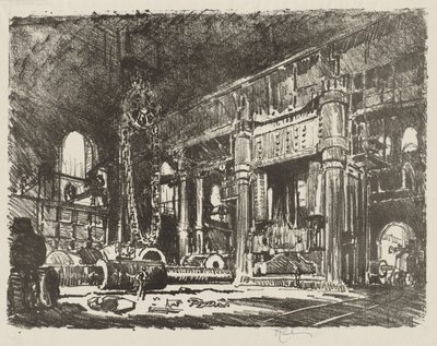 Angol háborús munka: The Gun Forge alkotó: Joseph Pennell