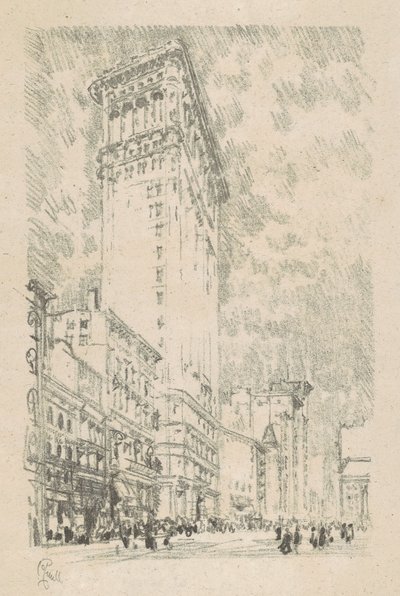 Flatiron épület, 1904. alkotó: Joseph Pennell