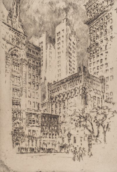 Négyemeletes ház, 1904. alkotó: Joseph Pennell