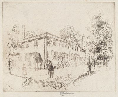 Fourth Street, Meeting House, Philadelphia alkotó: Joseph Pennell