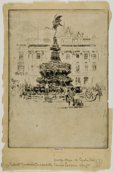 Gilbert-emlékmű, Piccadilly Circus alkotó: Joseph Pennell